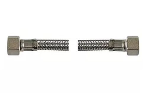 Slika DOVODNO CREVO ZA KAFE APARAT INOX D.8 3/8 FconX 3/8 Fcon 1000 mm D838FS38FS100